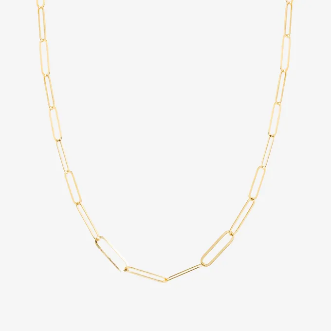 NASZYJNIK ŁAŃCUCH 4 MM ; SREBRNY POZŁACANY