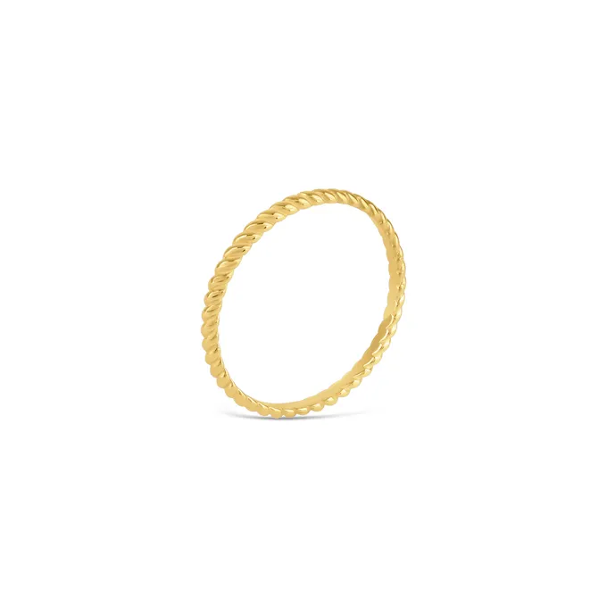 PIERŚCIONEK ZŁOTY SKRĘCANY 1,5 MM
