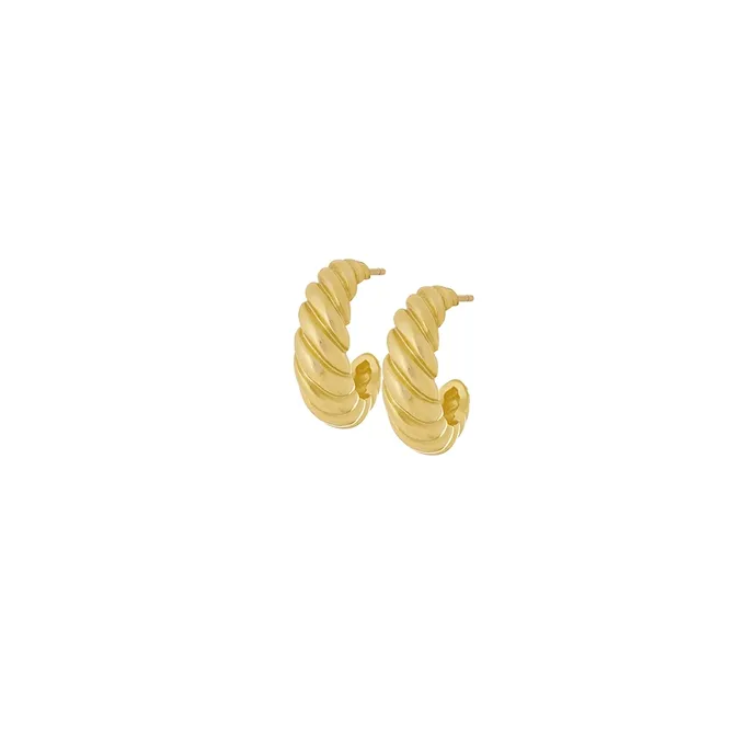 KOLCZYKI KÓŁKA 1,7 CM; POZŁACANE