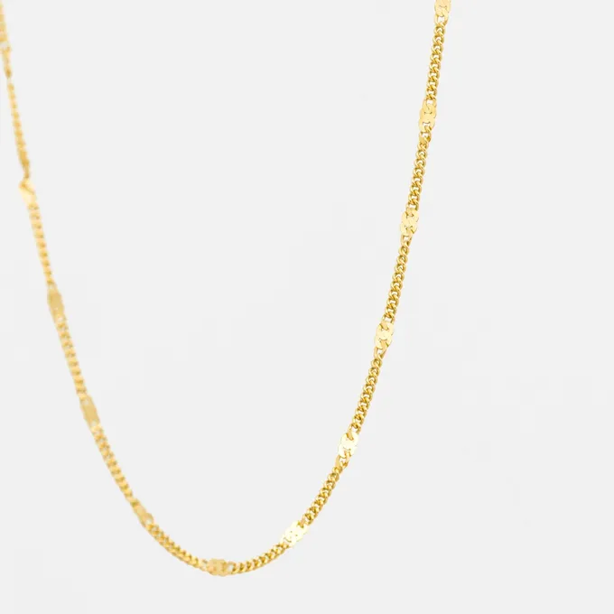 Choker pancerka; srebrny pozłacany