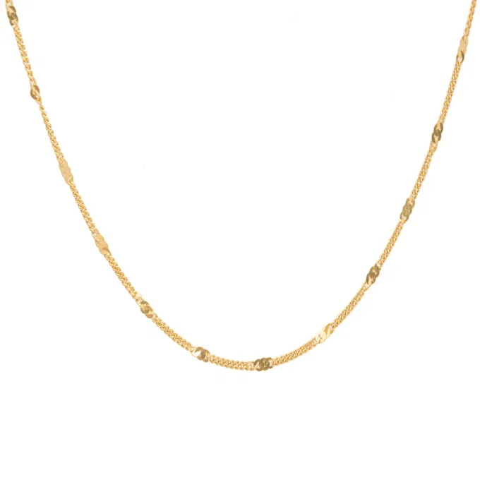 Choker pancerka; srebrny pozłacany