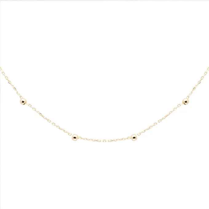 CHOKER Z KULECZKAMI; ZŁOTY