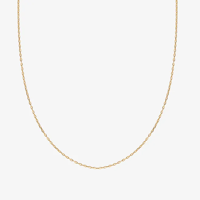 ŁAŃCUSZEK ZŁOTY 50 CM
