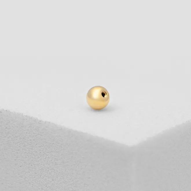 ZAPIĘCIE DO KOLCZYKA 3,5 MM; SREBRNE POZŁACANE