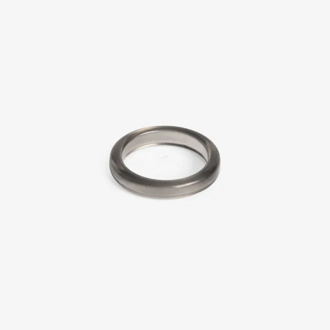 Pierścionek z czarnej żywicy akrylowej 3,8 mm